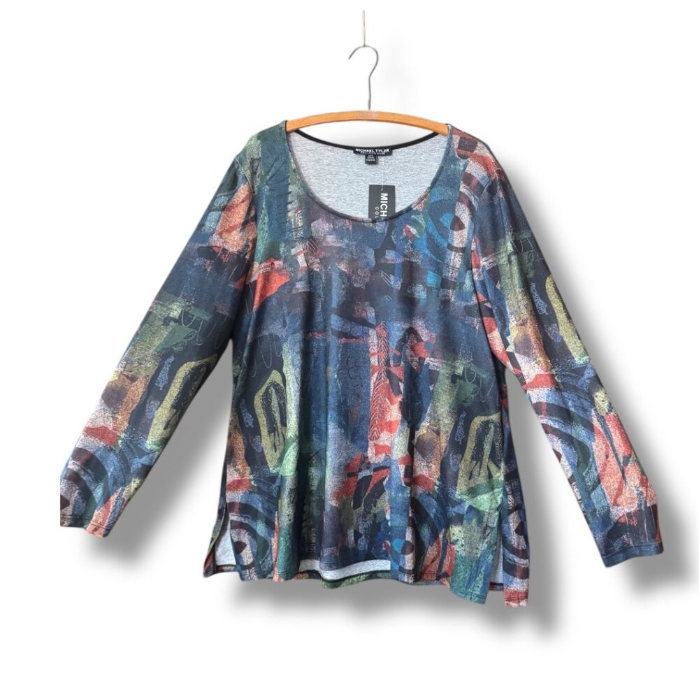 Michael Taylor Long Sleeve Soft Pullover Tunic NWT